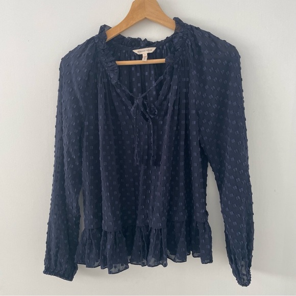 Rebecca Taylor Box Clip Silk Voile Blouse - Picture 6 of 9